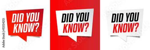 Did you know ?