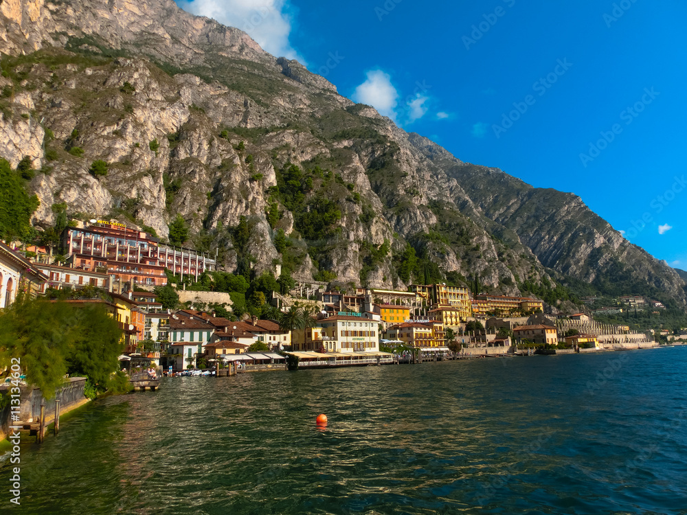 The famous Village of Limone sul Garda, Italy