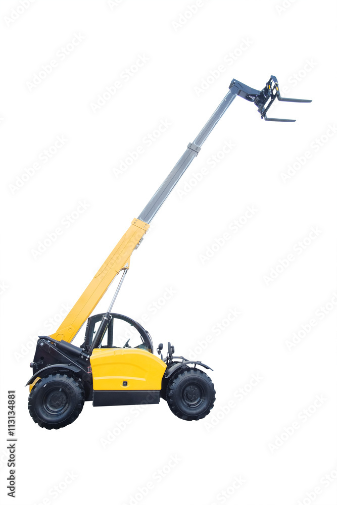 lifting machine under the white background lifting machine under the white background
