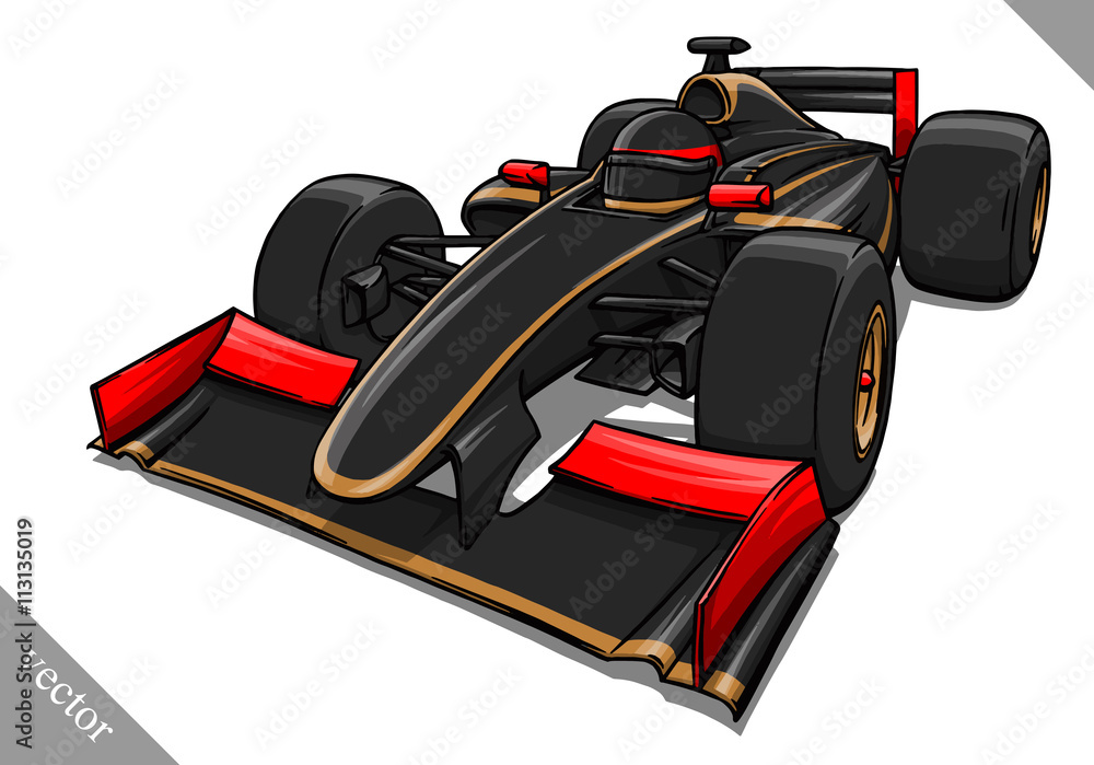 funny fast cartoon formula race car vector illustration art funny fast cartoon formula race car vector illustration art