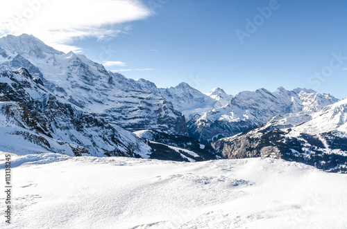 Swiss alps. The resort "Jungfrau"