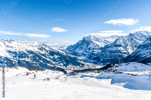 Swiss alps. The resort "Jungfrau"