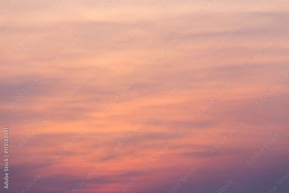 Clouds and sky sunset tone, natural background