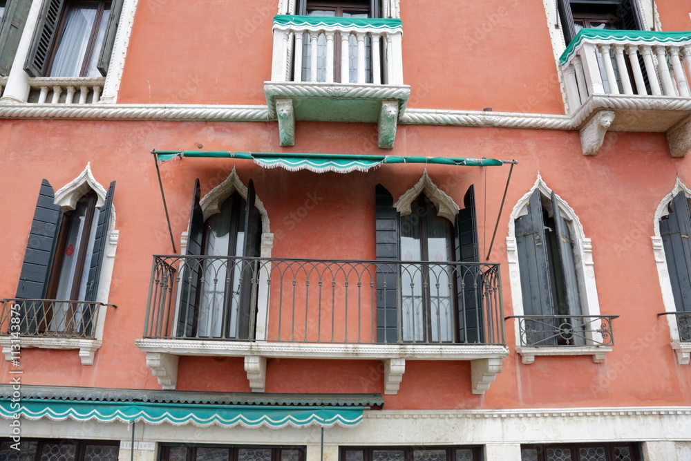 Naklejka premium Ornate architecture of Venice - city on the water - the pearl of Italy