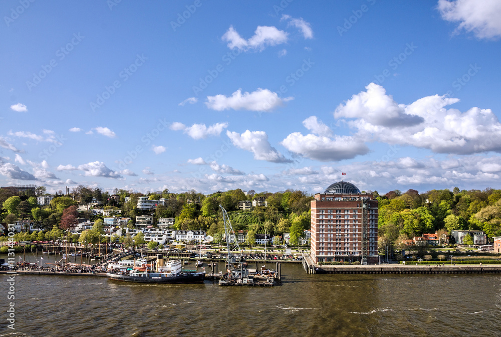 Hamburg, Germany, seafront city view Hamburg, Germany, seafront city view