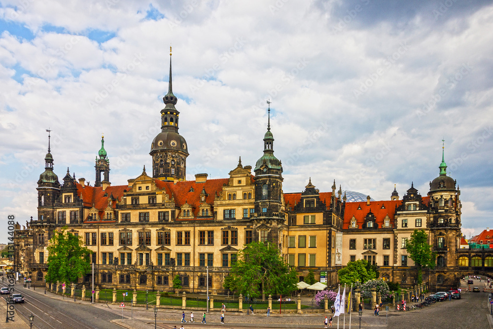 Dresden, Germany. Panoramic town view
