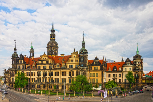 Dresden  Germany. Panoramic town view