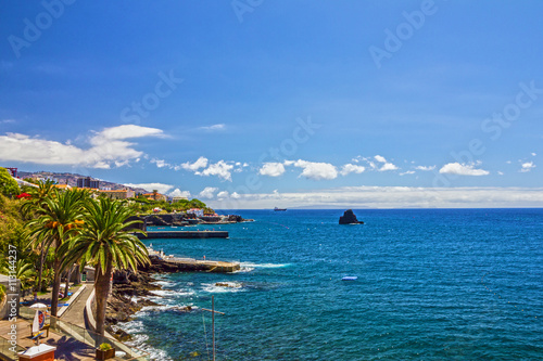 Madeira, Portugal. Seafront of Funchal.