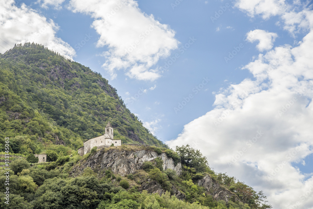 Old hermitage perched high on a mountain