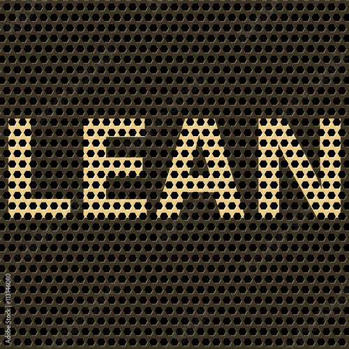 Abstract vector background with title Lean