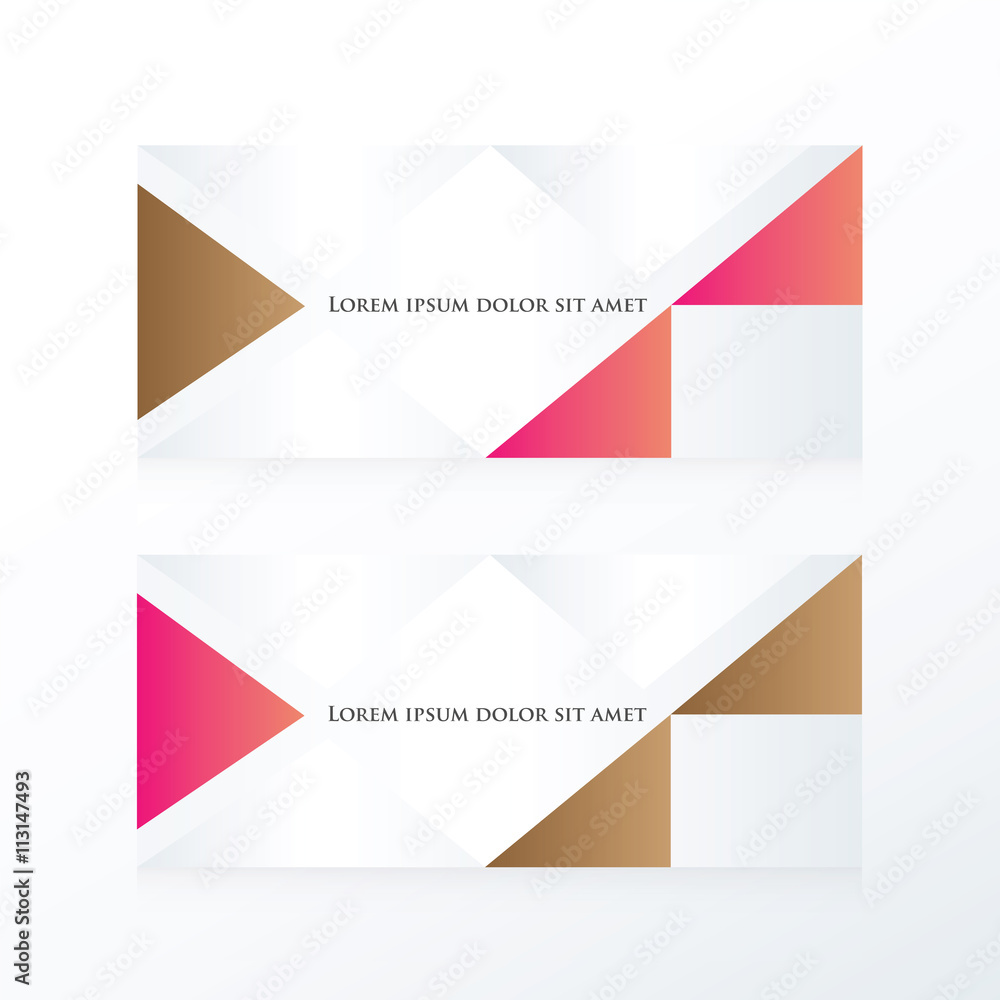 abstract banner modern  pink, Brown