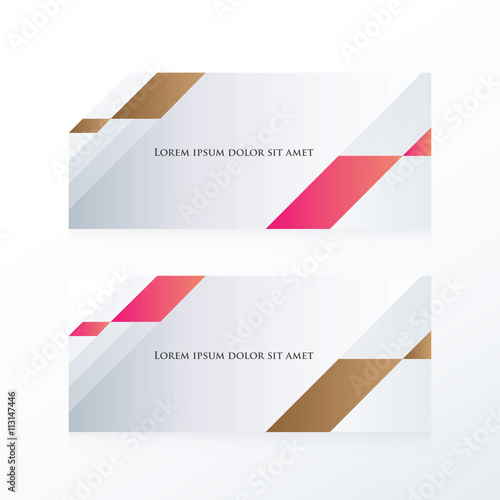 Free Download abstract banner vector  pink, Brown - GFXLoad