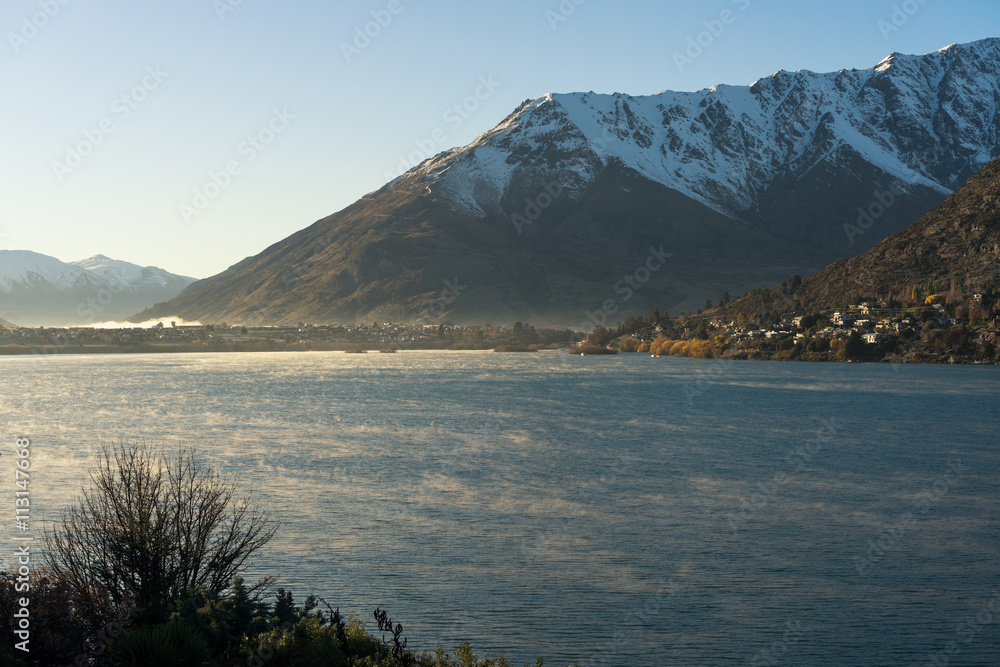 view of Lake Wakaipu and the Remarkables mountain