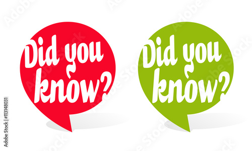 Did you know ?