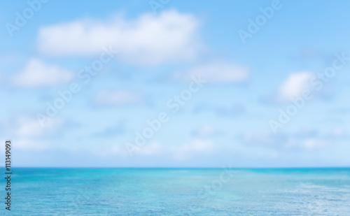 Wallpaper Mural Blurred image of sea and blue sky background. blurred nature bac Torontodigital.ca