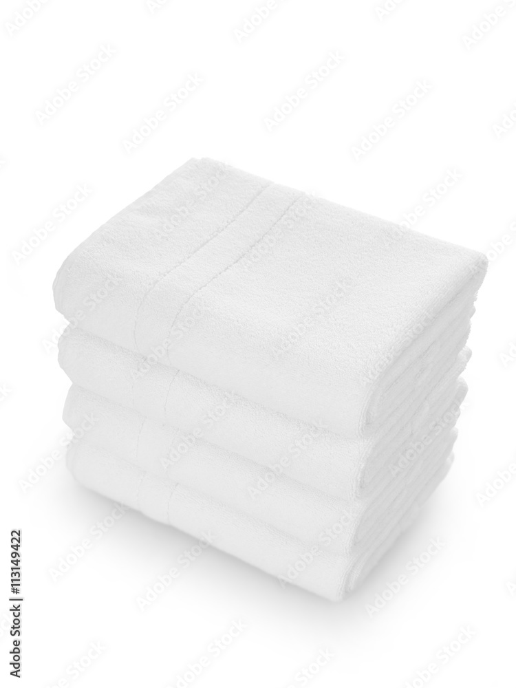 Clean white towels Clean white towels