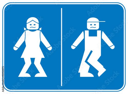Funny WC Restroom Symbols