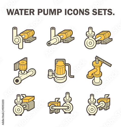 Water pump vector
