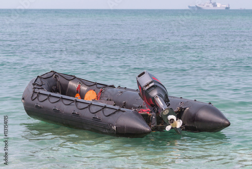 rubber boat used for military