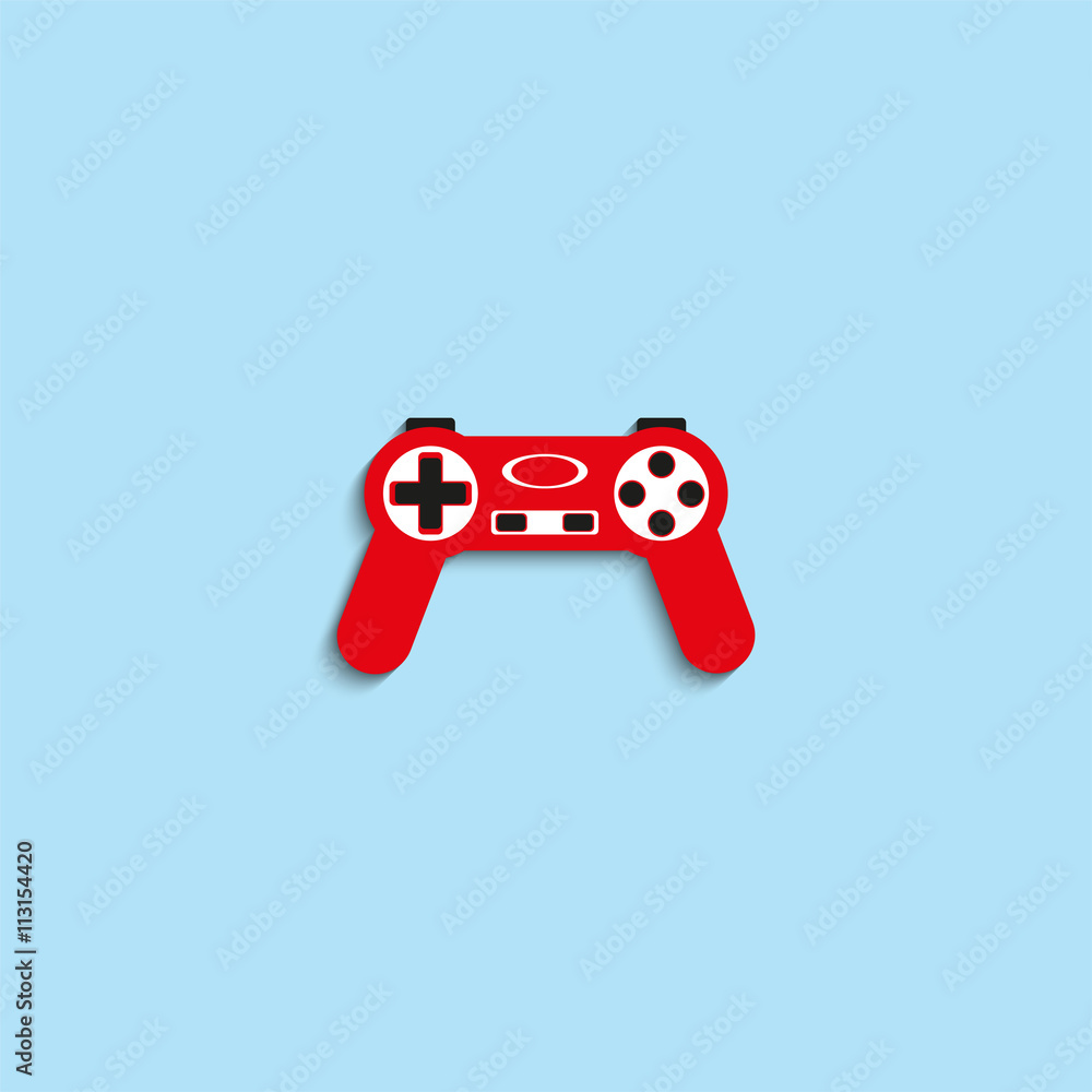 Game joystick. Vector icon. Game joystick. Vector icon.