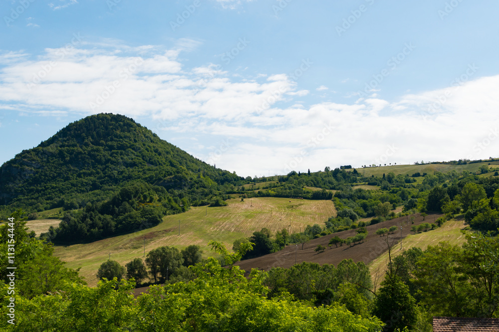 Romagna countryside in travel Italy panorama