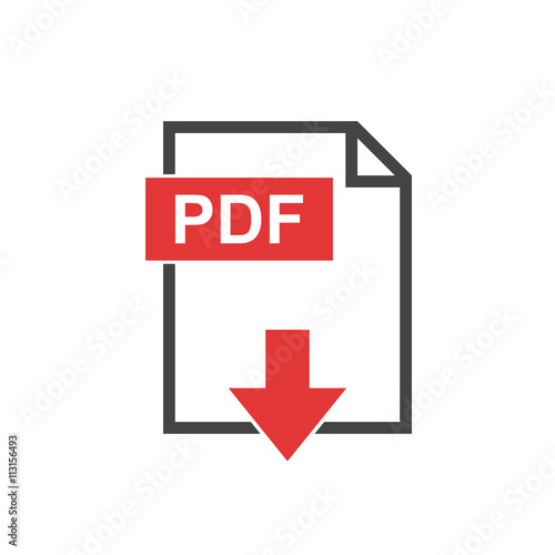 PDF icon isolated on background
