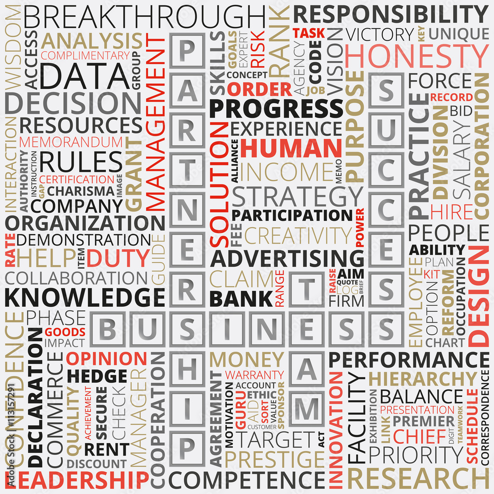 Business and finance related words background Business and finance related words background