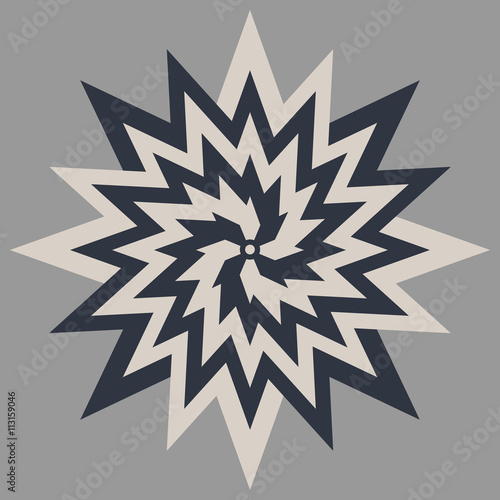 Abstract flower symbol