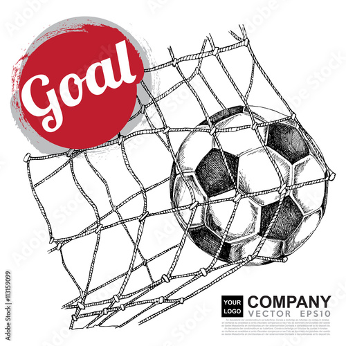 Poster design of soccer ( football )
