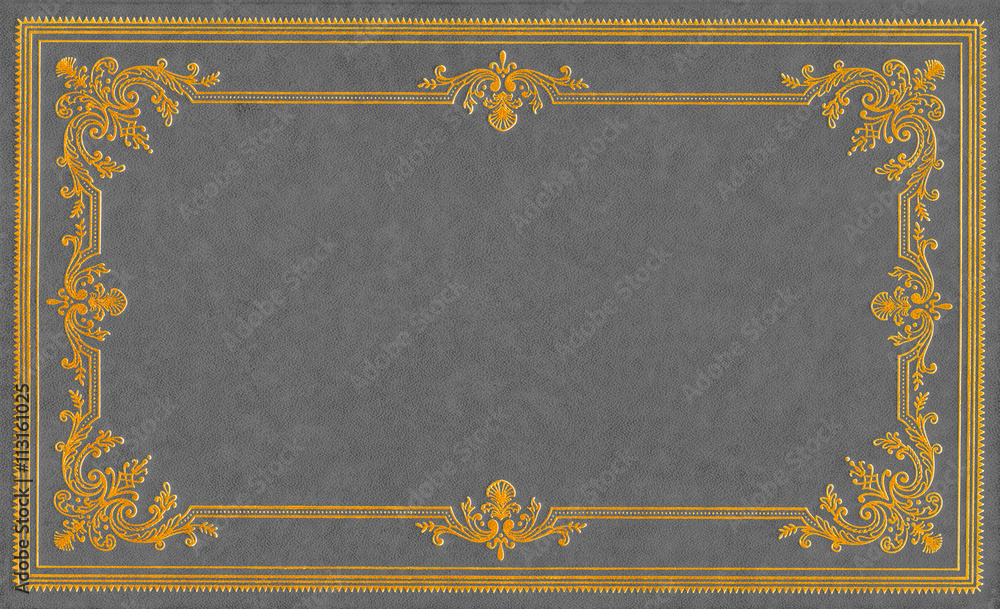 Fototapeta premium Grey leather cover