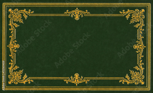 Dark green leather cover