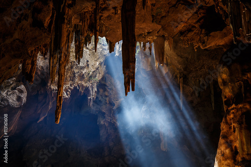 Khao Luang Cave, one of the attractions of Thailand is beautiful