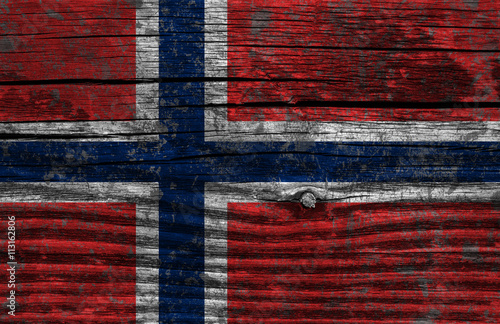 Norway grunge flag