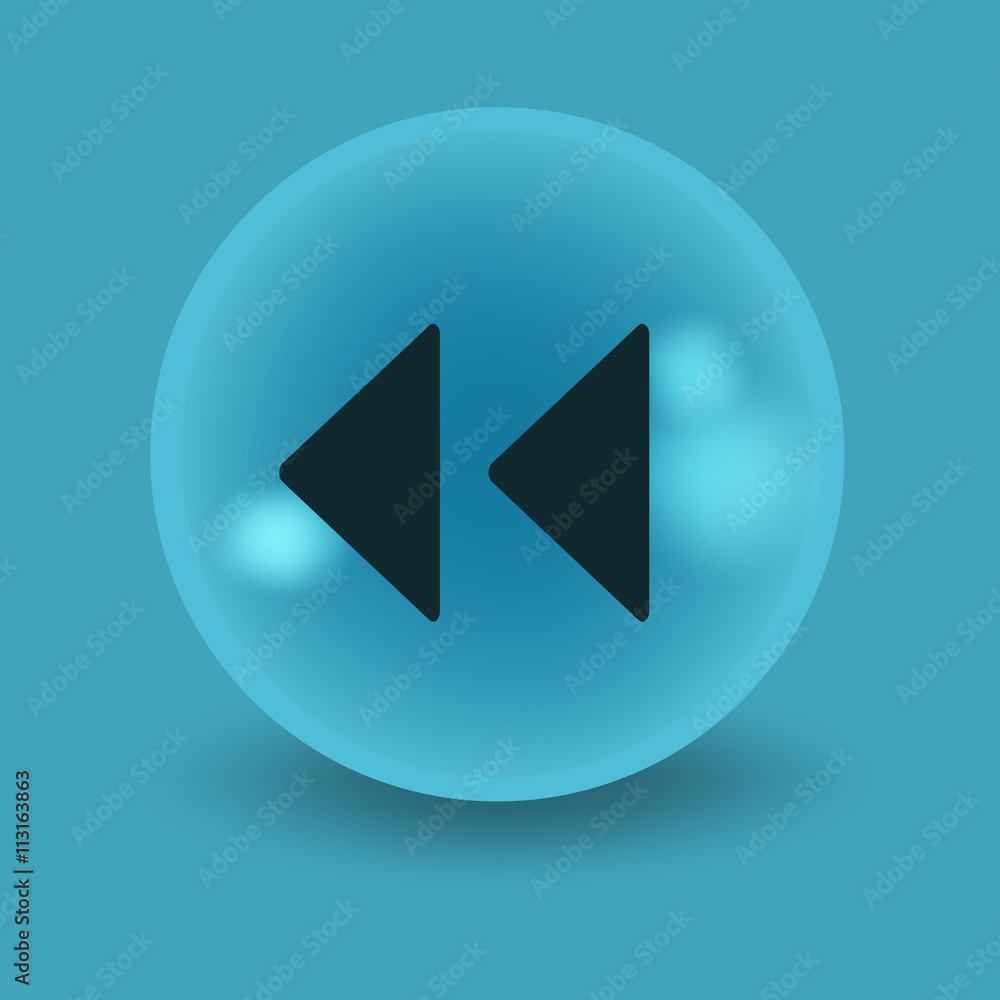 Flat modern design with shadow icon player Flat modern design with shadow icon player