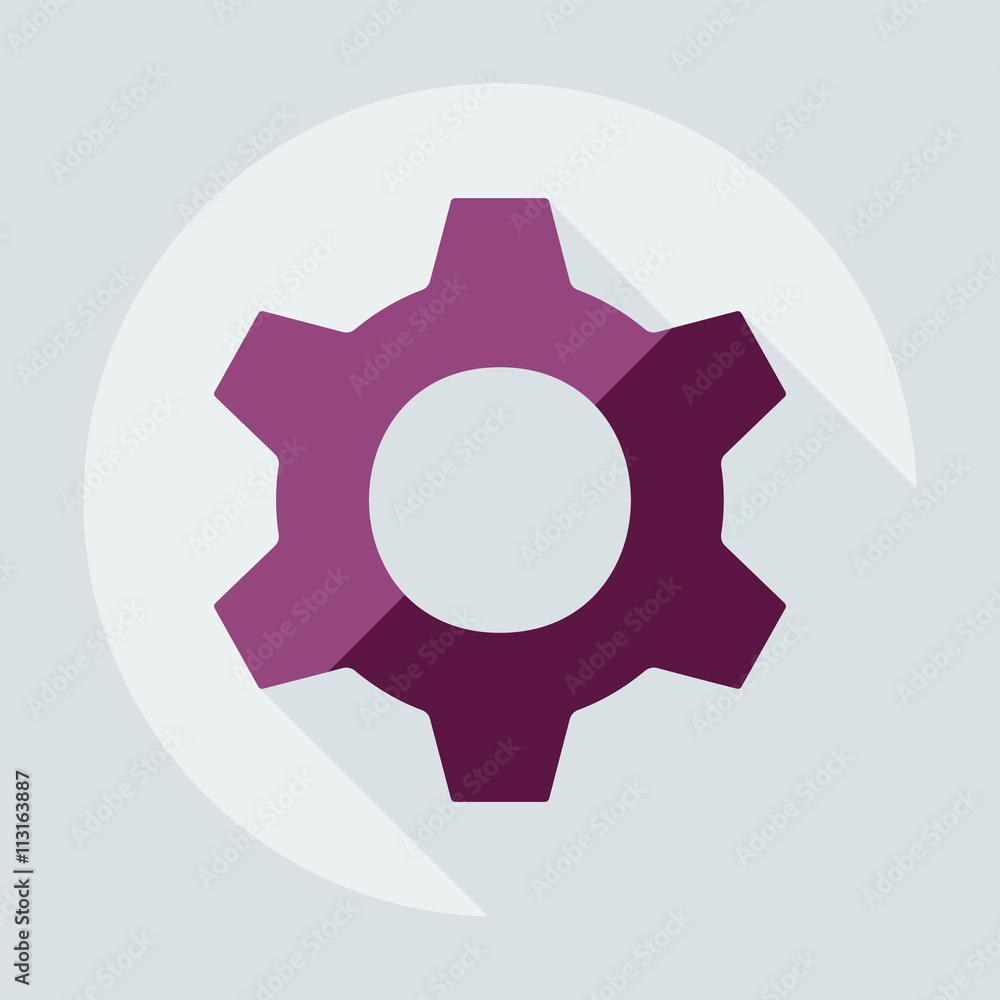 Flat modern design with shadow icon player Flat modern design with shadow icon player