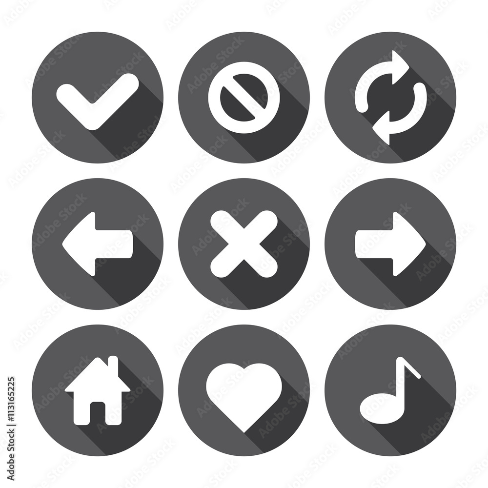 Web Page Flat Icons Monochrome Series Web Page Flat Icons Monochrome Series