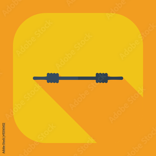 Flat modern design with shadow icons marine rope