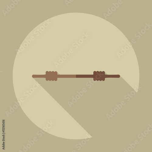 Flat modern design with shadow icons marine rope