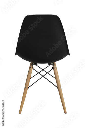 Black chair, isolated on a white background