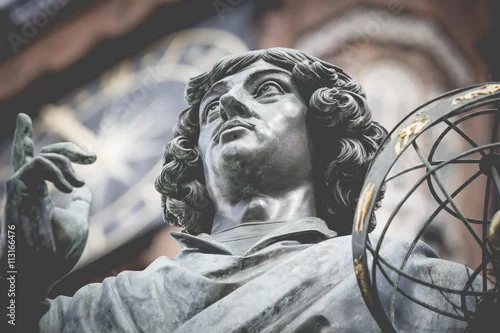 Obraz Pomnik wielkiego astronoma Mikołaja Kopernika, Toruń, Polska
