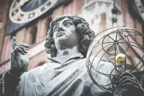 Obraz Pomnik wielkiego astronoma Mikołaja Kopernika, Toruń, Polska