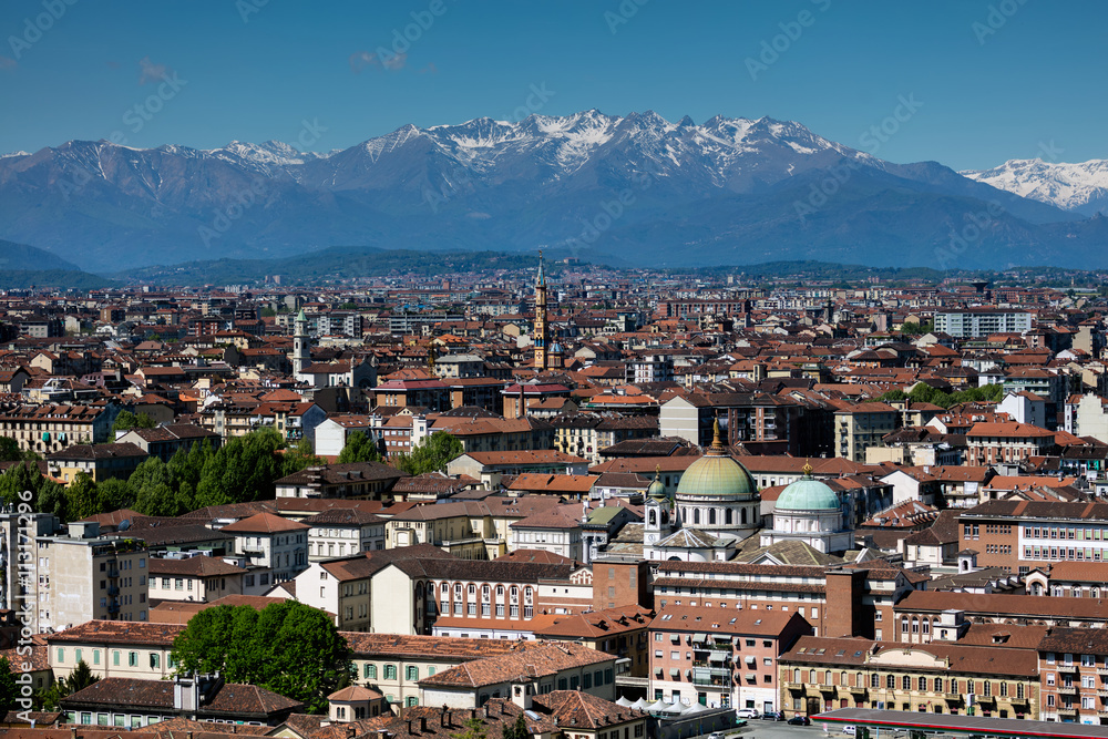 Panorama of the Turin, Italy