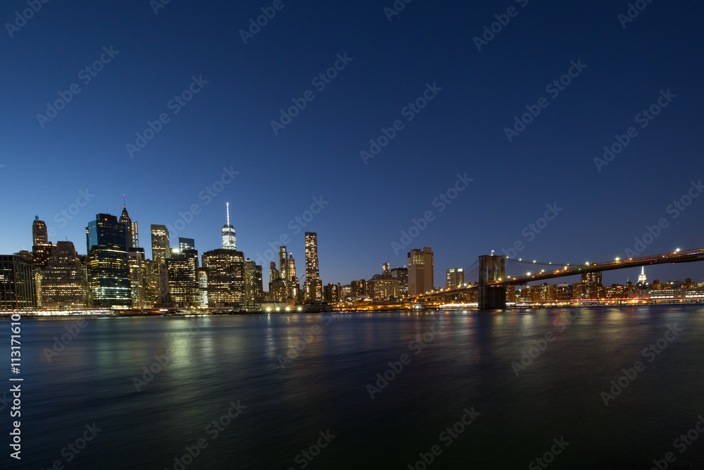 Vista Nocturna de Nueva York