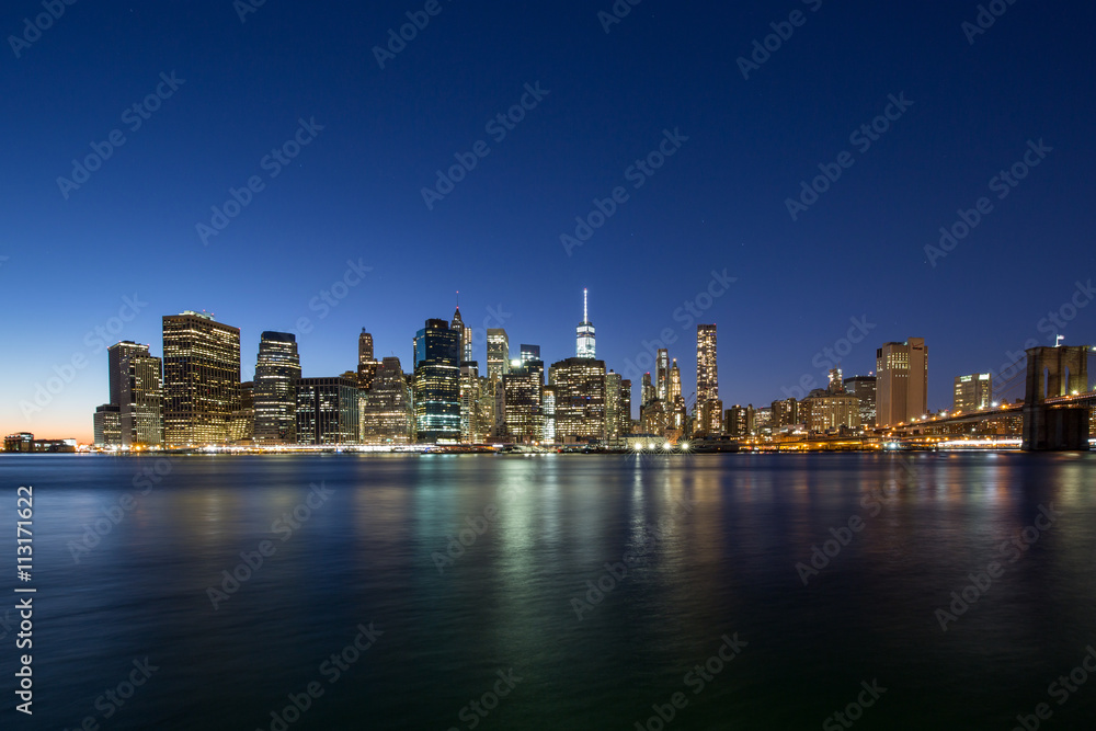 Vista Nocturna de Nueva York