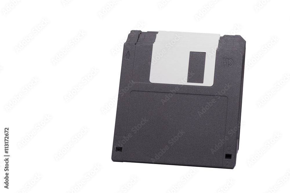 loppy Disk magnetic computer data storage support isolated over loppy Disk magnetic computer data storage support isolated over