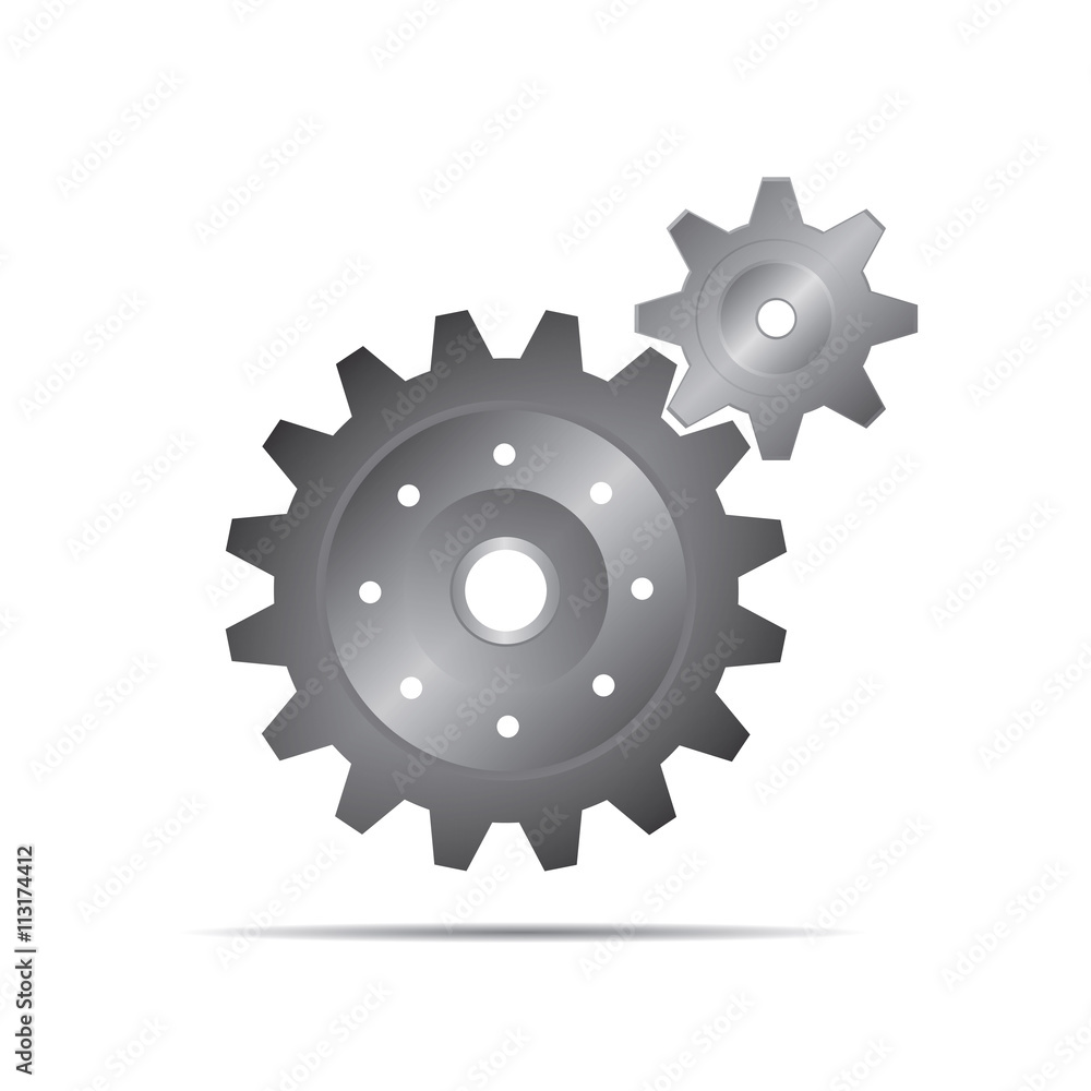Grey illustration of sprockets. Vector Illustration Grey illustration of sprockets. Vector Illustration