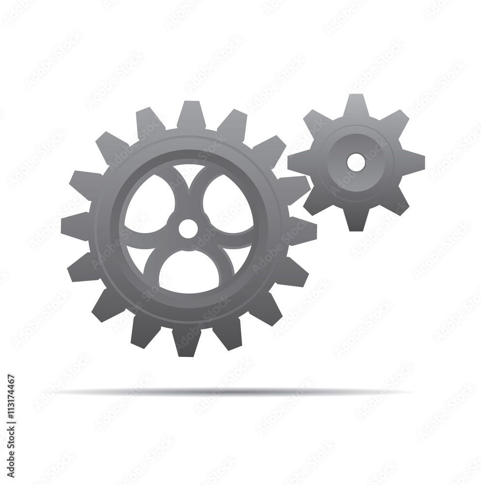 Grey illustration of sprockets. Vector Illustration Grey illustration of sprockets. Vector Illustration
