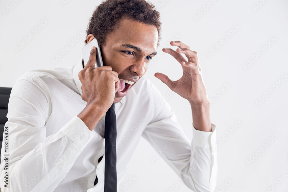 Stress and authority abuse concept Stress and authority abuse concept