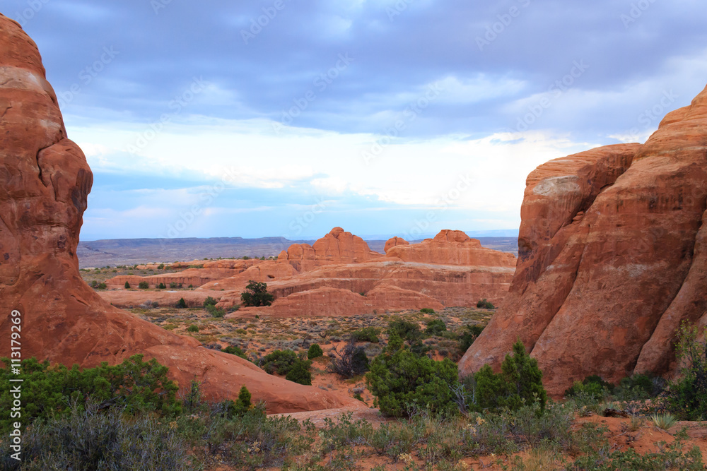 Fototapeta premium Panorama from Arches National Park, Utah. USA