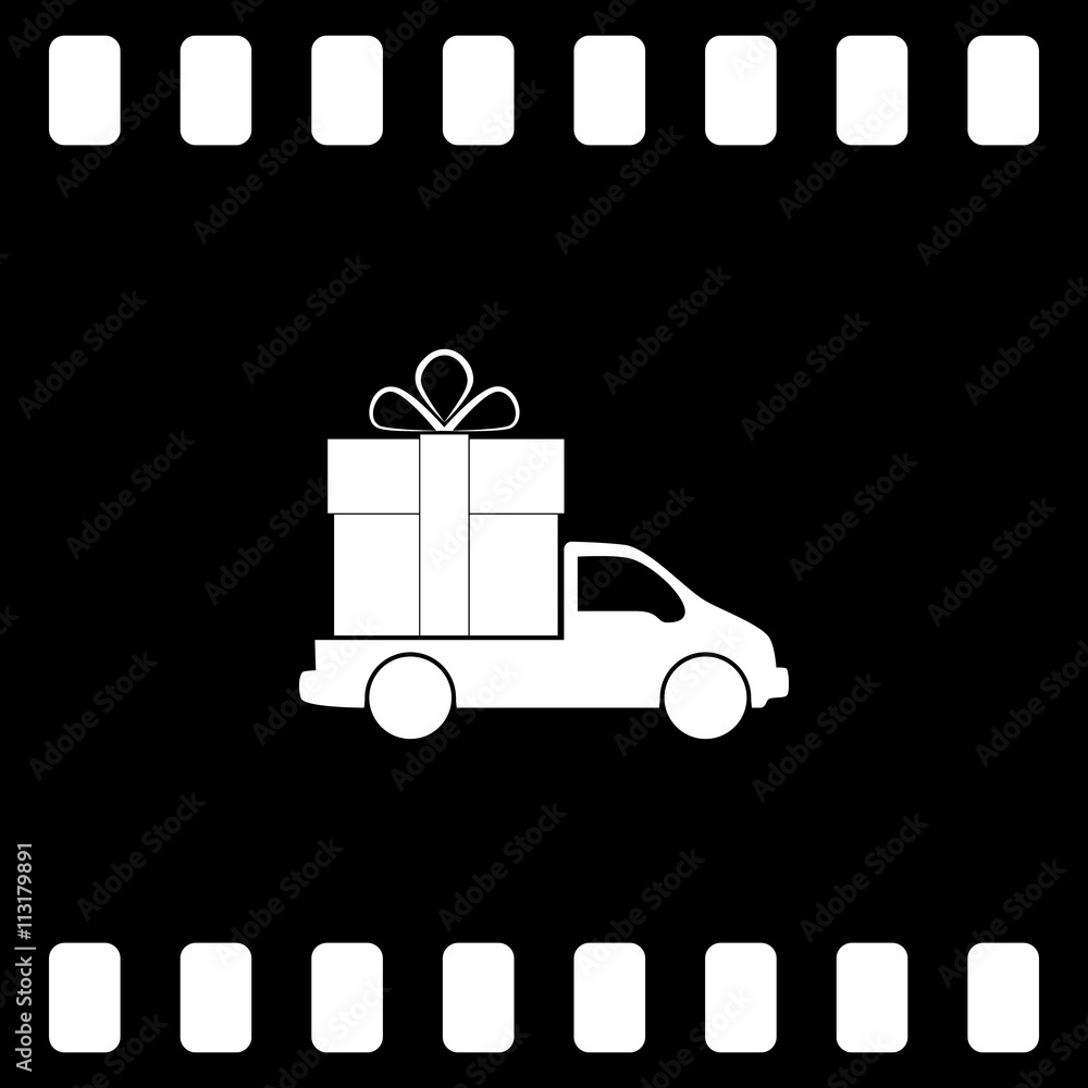 Flat paper cut style icon of vehicle Flat paper cut style icon of vehicle